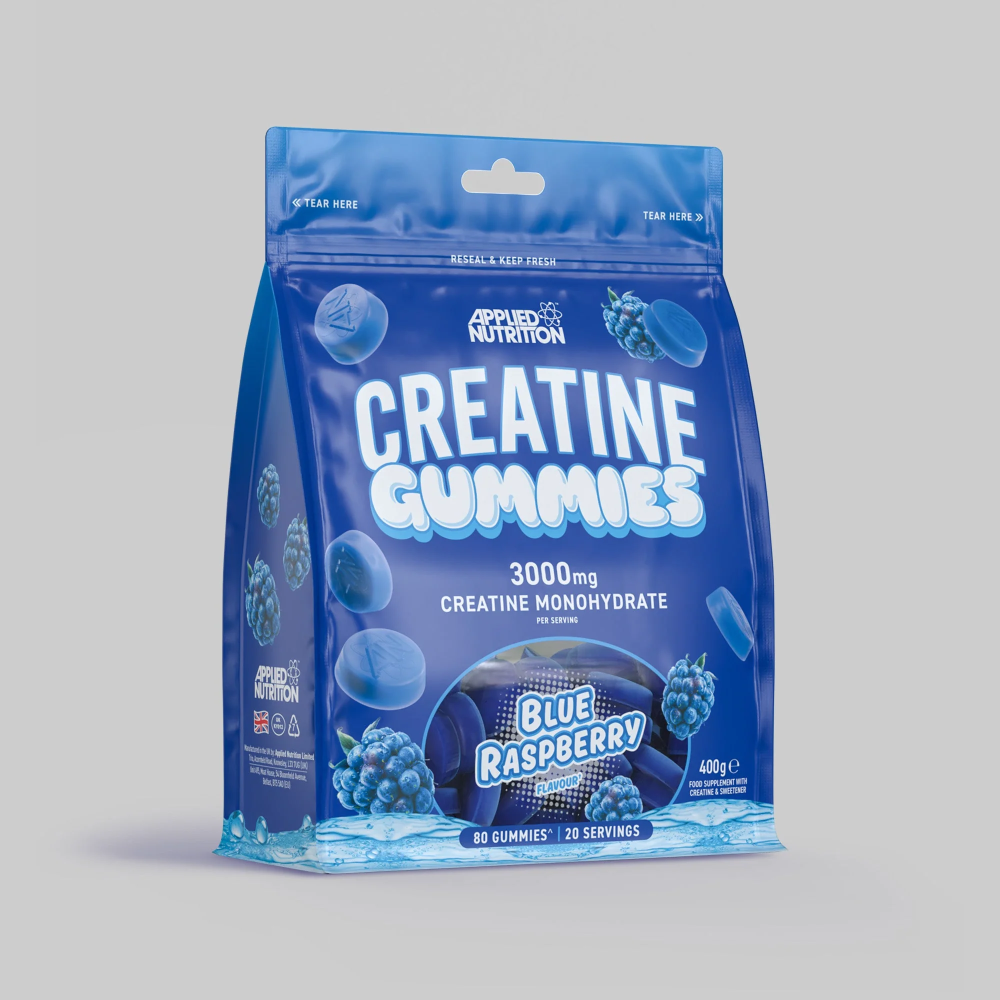 Creatine Gummies - Blue Raspberry 80Uds