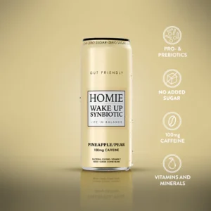 Homie Wake Up Synbiotic Pineapple/Pear 330ml