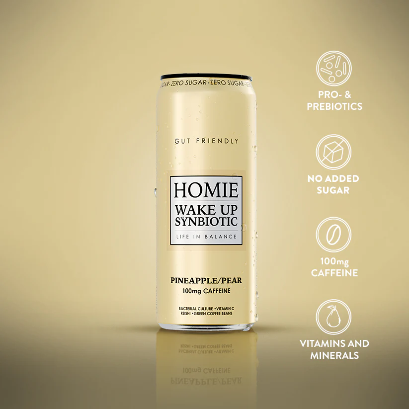 Homie Wake Up Synbiotic Pineapple/Pear 330ml