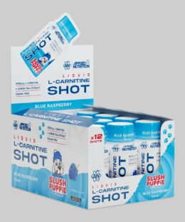 Applied Nutrition L-Carnitine Shot Slush Puppie Blue Raspberry, caja de 12 x 60 ml